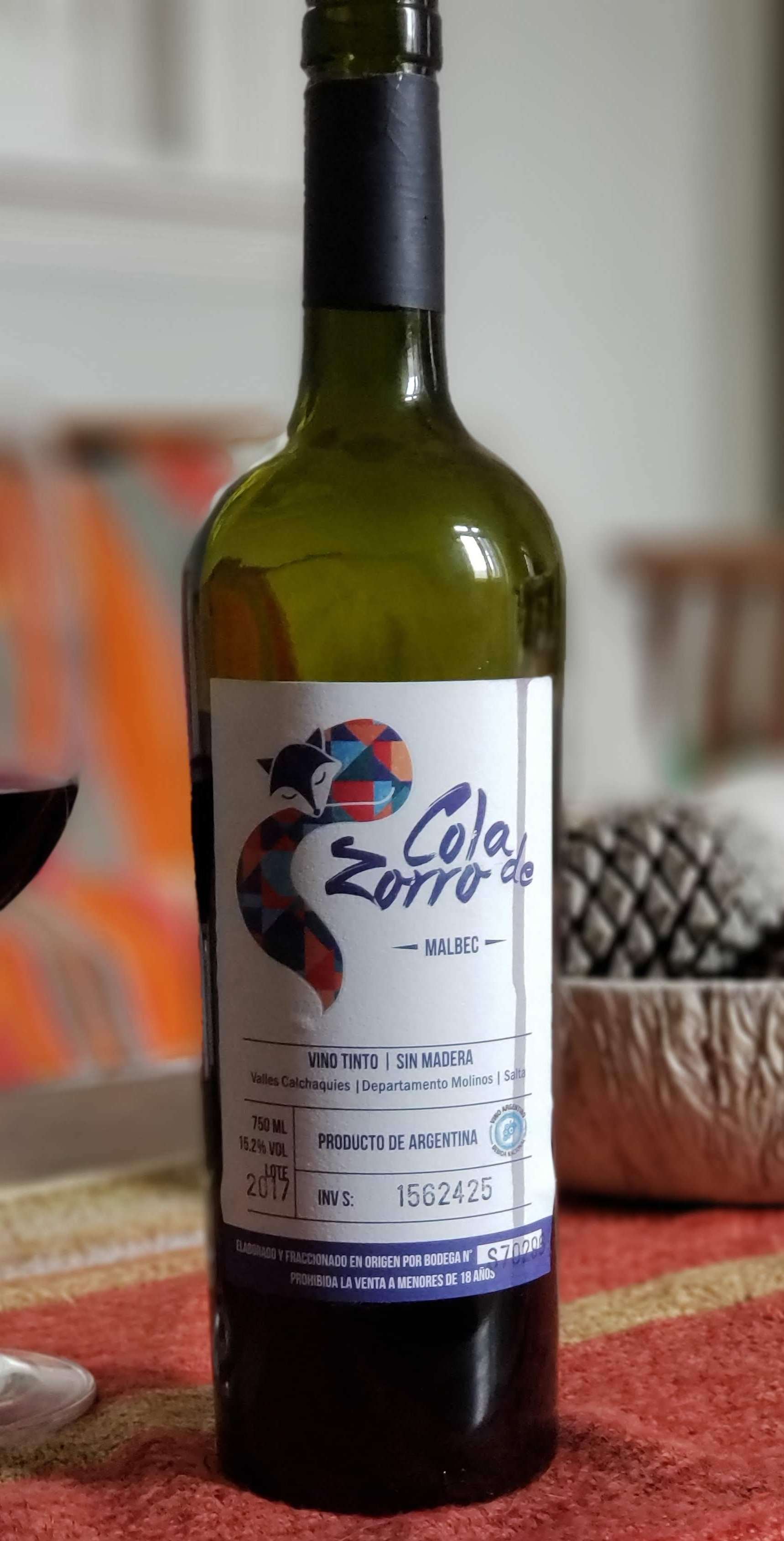 Cola de Zorro Malbec 2017 5 Cola de Zorro Malbec 2017