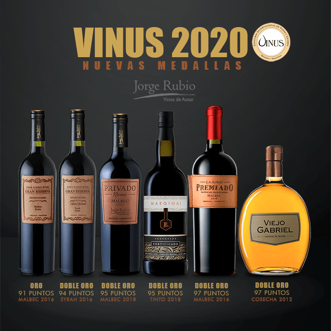 Bodega Jorge Rubio obtiene cinco medallas doble oro en el certamen Vinus 2020 3 jorge rubio vinus 2020